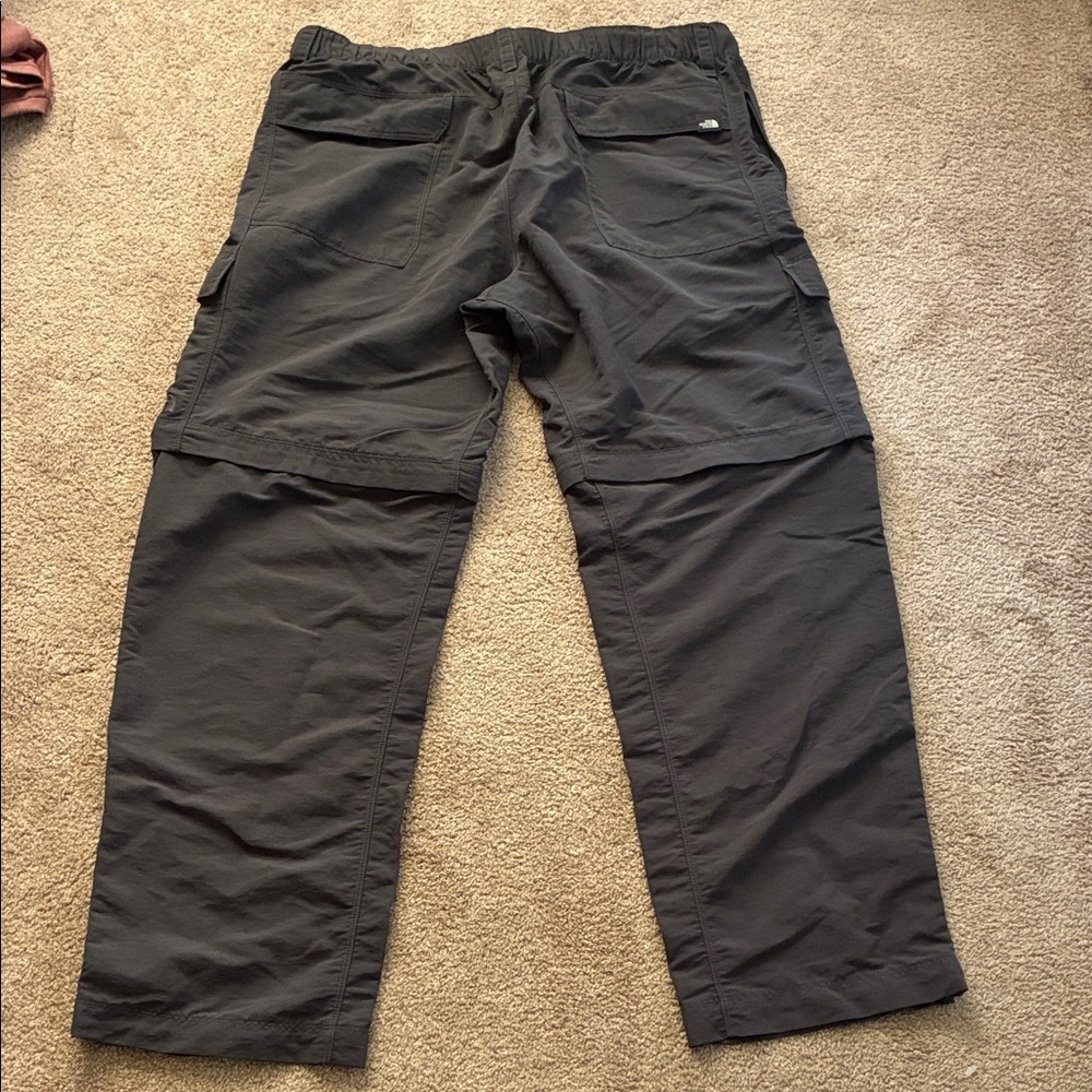 Men's Charcoal Cargo Pants zip into shorts size XL - Picture 3 of 8